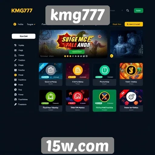 Interface e usabilidade do site kmg777